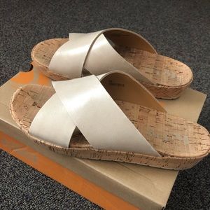 Kork sandals- worn once! Size 7